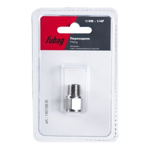 FUBAG Переходник 1/4 дюйма M на 1/4 дюйма F, блистер 1 шт.