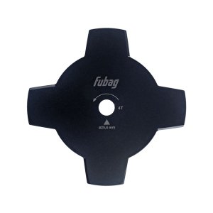 Триммерный диск FUBAG 4 лопасти внешний диаметр 255 мм, посадочный диаметр 25,4 мм, толщина 1,6 мм