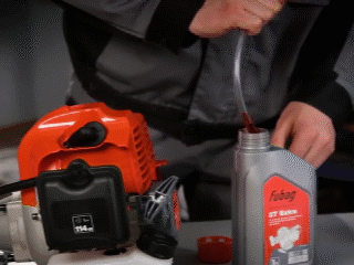 Замена масла в бензиновом триммере FUBAG Замена масла в бензиновом триммере