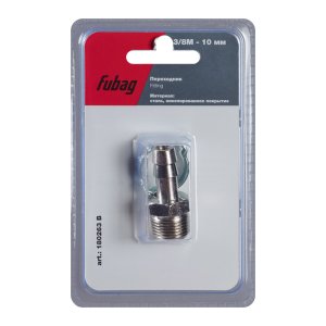 FUBAG Переходник 3/8 дюйма M на елочку 10мм с обжимным кольцом 15Х18мм в Нальчике фото