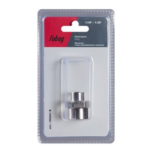 FUBAG Переходник 1/4 дюйма F - 1/2 дюйма F, блистер 1 шт в Нальчике фото