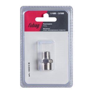 FUBAG Переходник 1/4 дюйма M на 3/8 дюйма М, блистер 1 шт в Нальчике фото