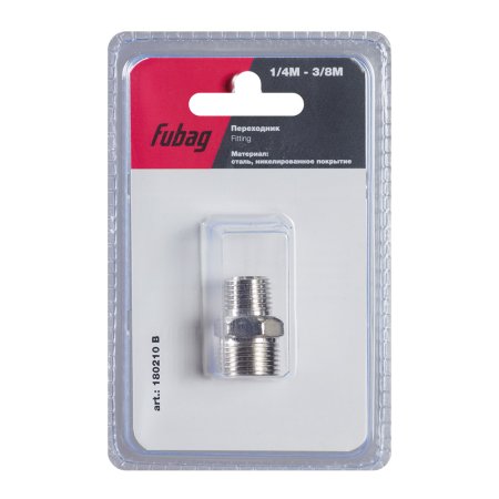 FUBAG Переходник 1/4 дюйма M на 3/8 дюйма М, блистер 1 шт в Нальчике фото