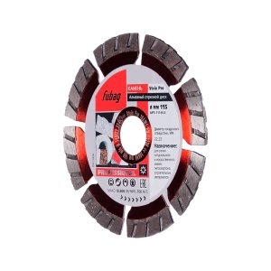 Алмазный отрезной диск FUBAG Stein Pro D115 мм/ 22.2 мм по камню в Нальчике фото
