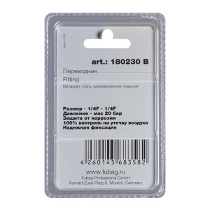 FUBAG Переходник 1/4 дюйма F - 1/4 дюйма F, блистер 1 шт в Нальчике фото