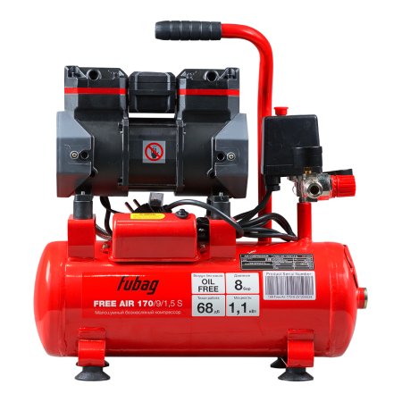 Компрессор безмасляный малошумный FUBAG Свободный Воздух (Free Air) 170/9/1.5 S в Нальчике фото