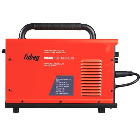 Полуавтомат сварочный FUBAG IRMIG 188 SYN PLUS + горелка FB 250 3m + маска сварщика Хамелеон IR 9-13N S  + сварочные краги на подкладке красные FWGN 10R в ПОДАРОК в Нальчике фото