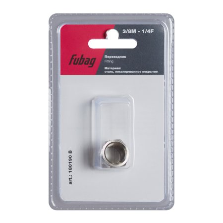 FUBAG Переходник 3/8 дюйма M на 1/4 дюйма F, блистер 1 шт в Нальчике фото