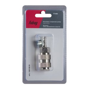 FUBAG Разъемное соединение рапид (муфта), елочка 6мм с обжимным кольцом 6х11мм, блистер 1 шт в Нальчике фото