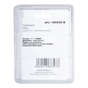 FUBAG Переходник Y - 1/4 дюйма MFF, блистер 1 шт в Нальчике фото