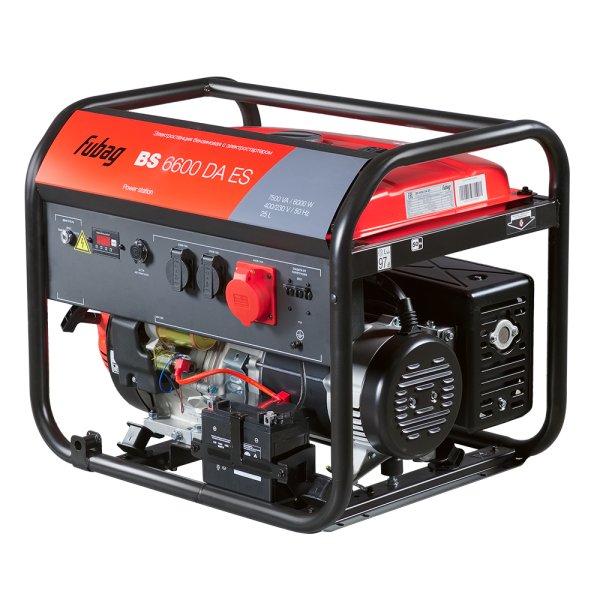 Бензиновый генератор FUBAG BS 6600 DA ES (трехфазный) с электростартером и коннектором автоматики в Нальчике фото