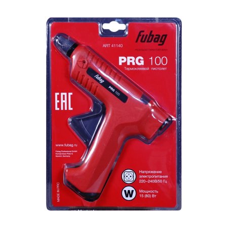 FUBAG Термоклеевой пистолет PRG 100  + Клеевые стержни прозрачные PRGT 100 мм 11.2 мм 12 шт.  в Нальчике фото