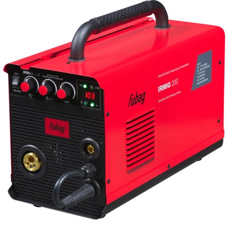 FUBAG Сварочный инверторный полуавтомат IRMIG 200 с горелкой 250 А в комплекте + Маска сварщика Хамелеон IQ 9-13N S В ПОДАРОК!