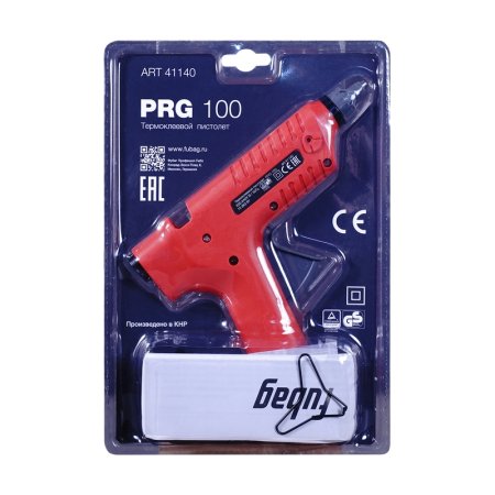 FUBAG Термоклеевой пистолет PRG 100  + Клеевые стержни прозрачные PRGT 100 мм 11.2 мм 12 шт.  в Нальчике фото