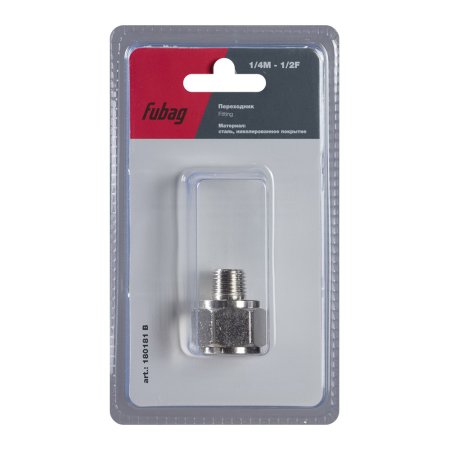 FUBAG Переходник 1/4 дюйма M на 1/2 дюйма F, блистер 1 шт в Нальчике фото