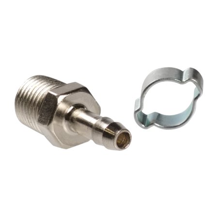 FUBAG Переходник 1/4 дюйма M на елочку 6мм с обжимным кольцом 9Х11мм, блистер 1 шт в Нальчике фото