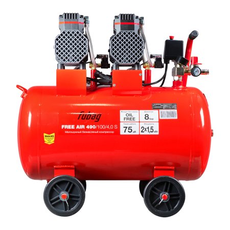 Компрессор безмасляный малошумный FUBAG Свободный Воздух (Free Air) 490/100/4.0 S в Нальчике фото