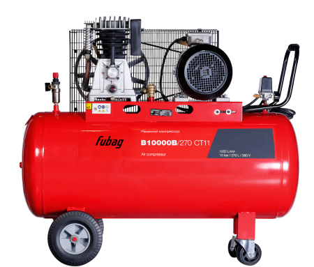 Ременной одноступенчатый компрессор FUBAG B10000B/270 CT11 + Набор пневмоинструмента 34 предмета (в кейсе) + Набор пневмоинструмента Basic S1000 3 предмета в ПОДАРОК! в Нальчике фото