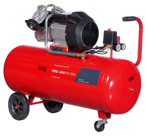 Поршневой масляный компрессор FUBAG VDC 400/50 CM3 + Краскораспылитель MASTER G600/1.4 HVLP в ПОДАРОК в Нальчике фото