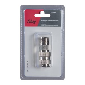 FUBAG Разъемное соединение рапид (муфта), 1/2 дюйма M, наружн. резьба, блистер 1 шт в Нальчике фото