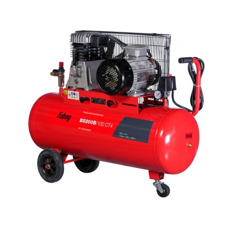 Ременной одноступенчатый компрессор FUBAG B5200B/100 CT4 + Набор пневмоинструмента FUBAG 34 предмета (кейс) в ПОДАРОК в Нальчике фото